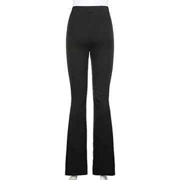 Stylish Viatabuna Y2k Fashion Flare Pants for Women
