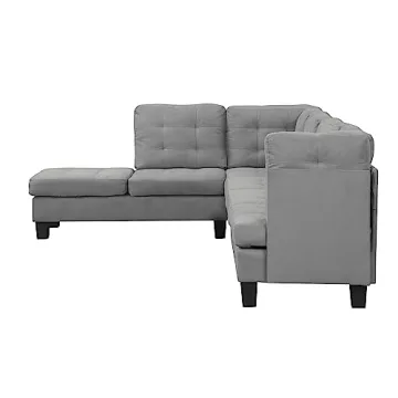 Casa Andrea Milano Modern 3 Piece Sectional Sofa Couch