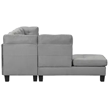 Casa Andrea Milano Modern 3 Piece Sectional Sofa Couch
