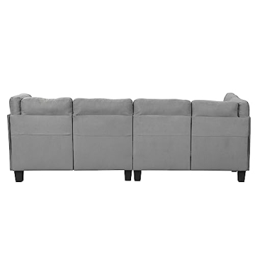 Casa Andrea Milano Modern 3 Piece Sectional Sofa Couch