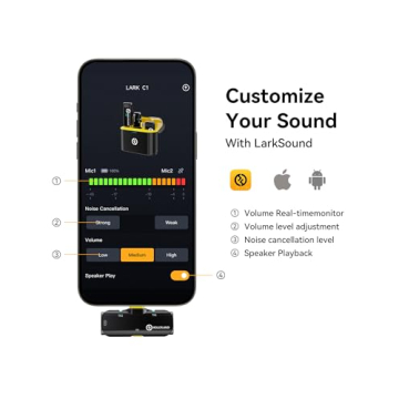 Hollyland Lark C1 Wireless Lavalier Mic for iPhone