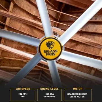 Big Ass Fans E7 7 ft Ceiling Fan with Whisper Quiet Technology