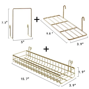 Stylish FRIADE Gold Grid Hooks - Perfect for Organizing