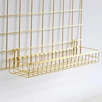 Stylish FRIADE Gold Grid Hooks - Perfect for Organizing
