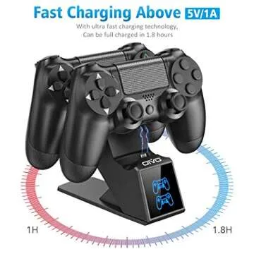 Fast Charging OIVO PS4 Controller Charger Dock Station