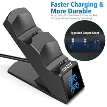 Fast Charging OIVO PS4 Controller Charger Dock Station