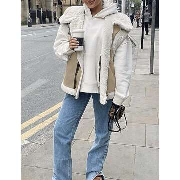 Stylish APAFES Women's Winter Fur Suede Vest