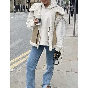 Stylish APAFES Women's Winter Fur Suede Vest