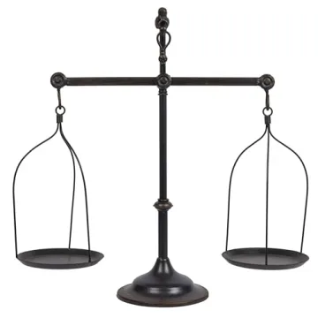 Creative Co-Op Antique Iron Balance Scale with Bird