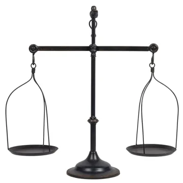 Creative Co-Op Antique Iron Balance Scale with Bird