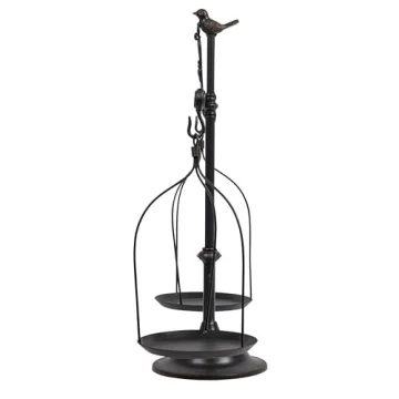 Creative Co-Op Antique Iron Balance Scale with Bird
