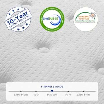 Mubulily Queen Mattress,10 Inch Hybrid Mattress in a Box with Gel Memory Foam Mattress,Individually Wrapped Pocket Coils Innerspring Mattress,Pressure Relief,Back Pain Relief,CertiPUR-US.