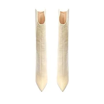 SCHUTZ Women's Maryana Tall Boots, Eggshell, Off White, 6.5 Medium US