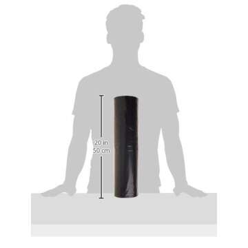 TRM Manufacturing 351025B Weatherall Visqueen Plastic Sheeting, Drop Cloth 10' Wide x 25' Length x 3.5 mil Thickness, Black