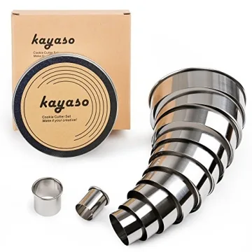 Kayaso Round Cutters Set - 12 Piece Stainless Steel Set