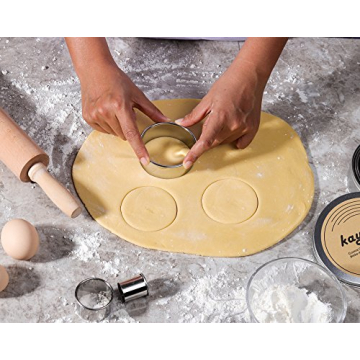 Kayaso Round Cutters Set - 12 Piece Stainless Steel Set