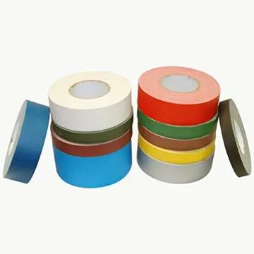 JVCC Low-Gloss Gaffer Duct Tape 1in x 60yds Red