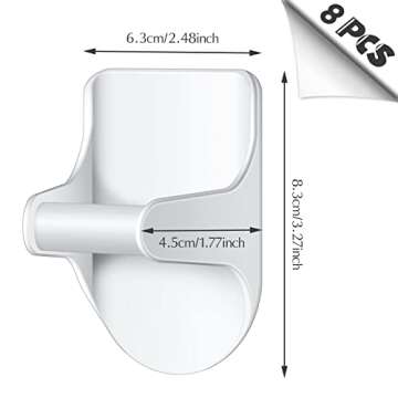 Taiyin Wall Mount Spray Bottle Hooks Holder Spray Bottle Hanger Adhesive Hook to Create Storage Spac...