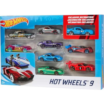 Hot Wheels 9-Car Pack: Perfect Gift for Kids & Collectors