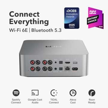 WiiM Ultra Music Streamer & Digital Preamp | 3.5" Touchscreen, Compatible with Google Cast & Alexa, ...