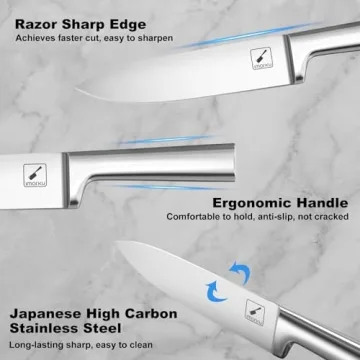 Premium 20PCS imarku Kitchen Knife Set with Block