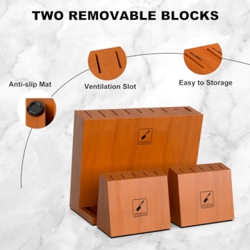 Premium 20PCS imarku Kitchen Knife Set with Block