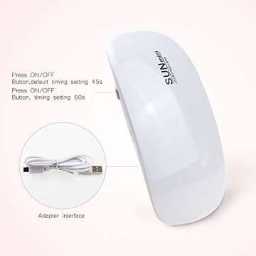 Portable XsSun Mini UV LED Nail Dryer - Travel Size 6W