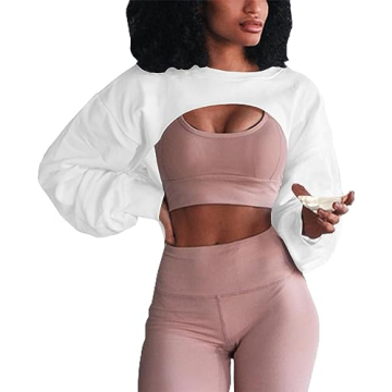 Artfish Women's Long Sleeve Crop Hoodie for Stylish Comfort