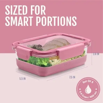 Ello Duraglass Meal Prep Sets 10Pc with Silicone Boot