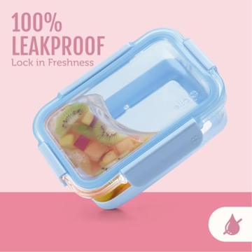 Ello Duraglass Meal Prep Sets 10Pc with Silicone Boot