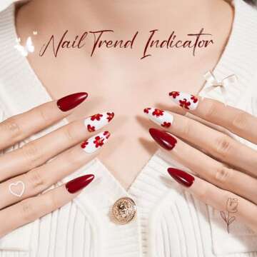 modelones Gel Nail Polish Kit With U V Light, Cat Eye Pearl Pink Red White Manicure Starter Set Stic...