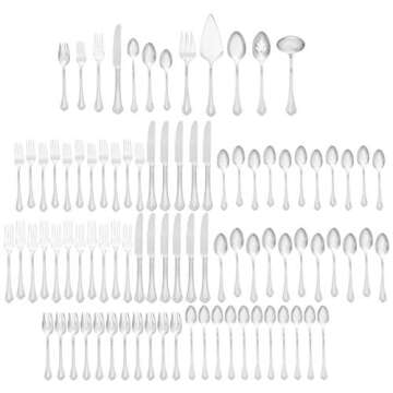 Lenox 892282 Alcott 89-Piece Flatware Set