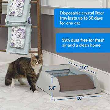 PetSafe ScoopFree Self Cleaning Cat Litter Box with Crystals