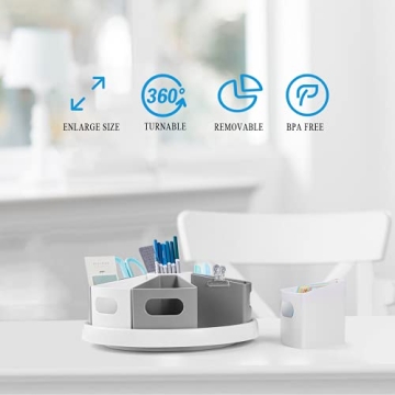 MeCids 360 Rotating Storage Organizer for Home and Office