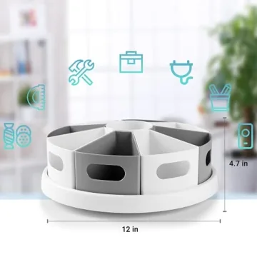 MeCids 360 Rotating Storage Organizer for Home and Office