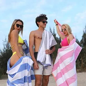 HENBAY Oversized Beach Towel - Cotton Quick Dry Towel