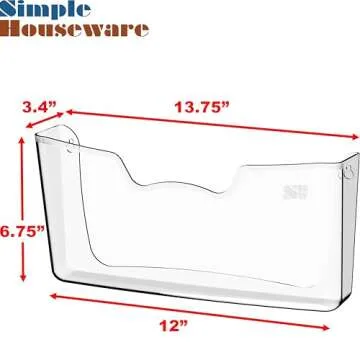 Simple Houseware Wall Mount File Holder for Easy Organization