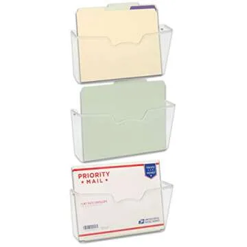 Simple Houseware Wall Mount File Holder for Easy Organization