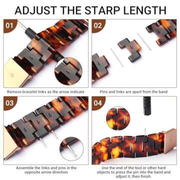 MAIRUI Resin Watch Band for Apple Watch - Stylish & Adjustable