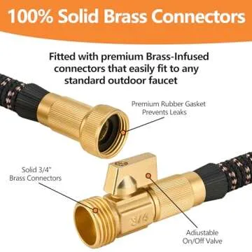 Magic 100ft Expandable Garden Hose with 10 Function Nozzle