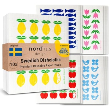 Nordhus Swedish Dishcloths - Eco-Friendly Kitchen Cleaners