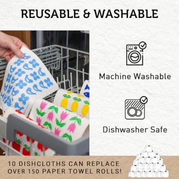 Nordhus Swedish Dishcloths - Eco-Friendly Kitchen Cleaners