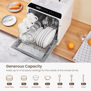 HAVA Portable Countertop Dishwasher for Apartments