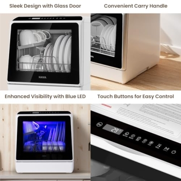 HAVA Portable Countertop Dishwasher for Apartments