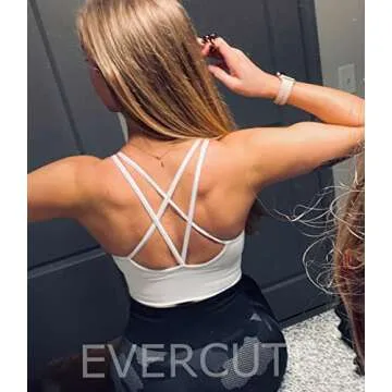 Stylish Evercute Cross Back Sport Bras for Fitness