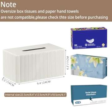 Stylish PU Leather Tissue Box Cover - Elegant Tissue Holder for Any Room