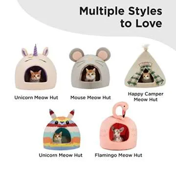 Best Friends Novelty Pet Hut - Cozy & Washable Flamingo Bed