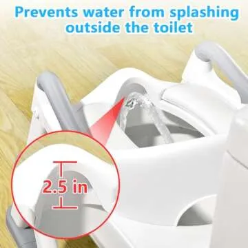 SKYROKU Potty Training Seat with Step Stool - Adjustable & Non-Slip for Toddlers