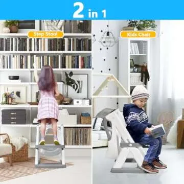 SKYROKU 8868 Potty Training Seat with Adjustable Step Stool