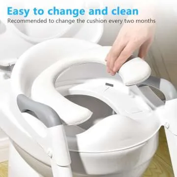 SKYROKU 8868 Potty Training Seat with Adjustable Step Stool